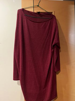 Vestido suelto XL rojo y negro 