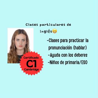 Clases particulares inglés PRECIO NEGOCIABLE