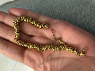 Pulsera chapada en oro elegante