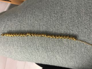 Pulsera chapada en oro elegante