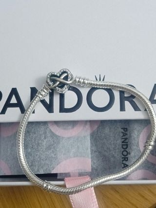 Pulsera Pandora Corazón Infinito Plata