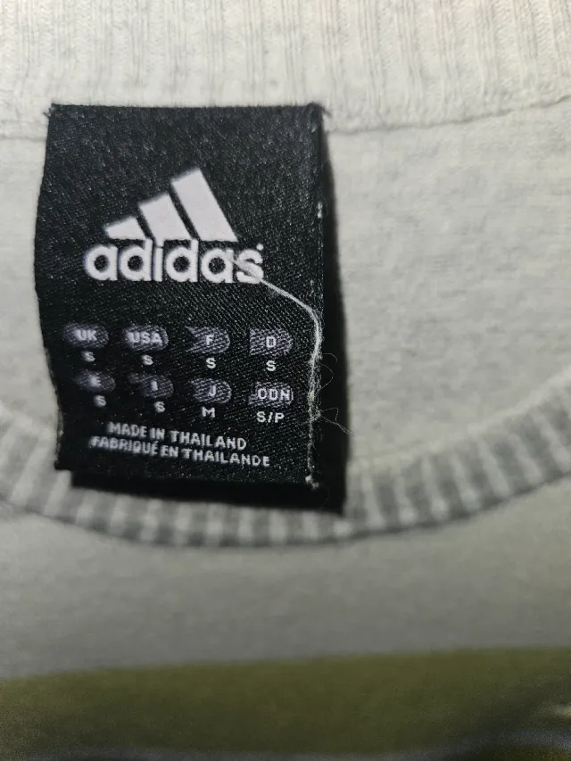 Maglione Adidas uomo righe bianco giallo