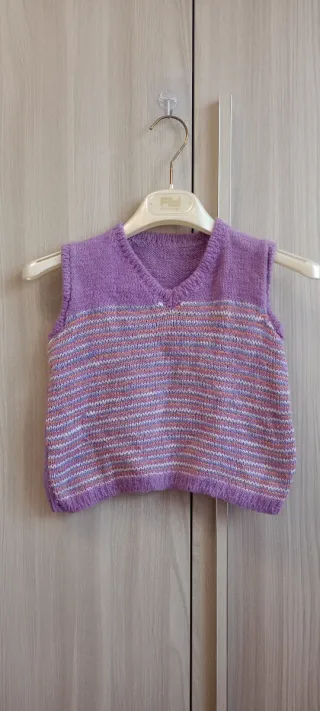 Gilet lana artigianale 4/5 anni