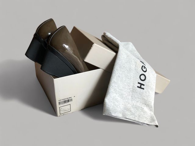 Hogan Décolleté Zeppa Vernice Grigio