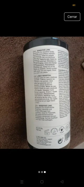 Champú Secretos del Agua 618 Haircare
