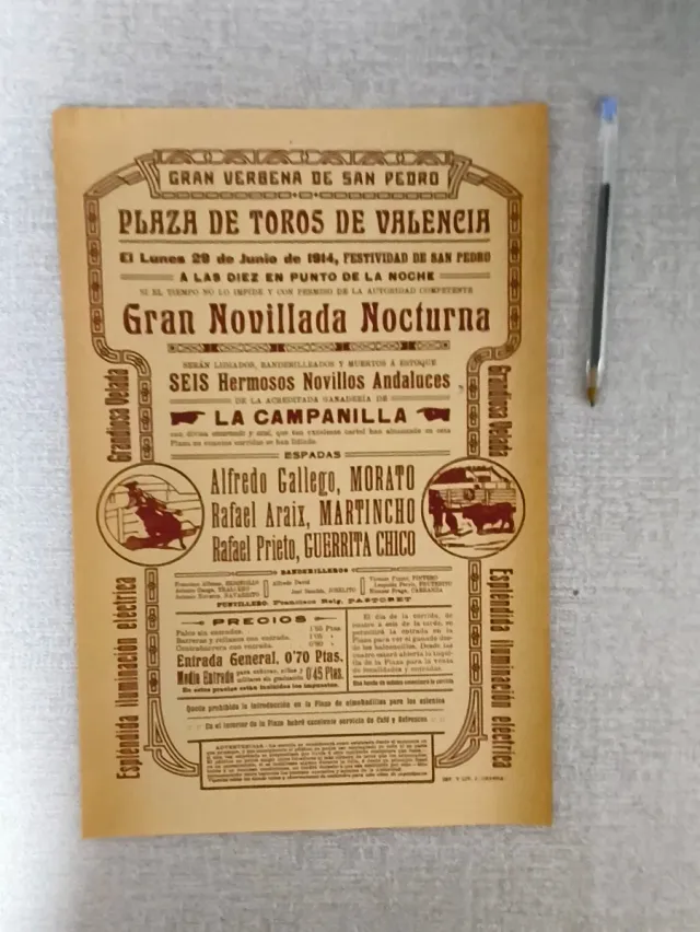 lote 6 carteles taurinos