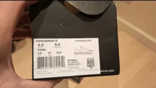 Zapatillas Converse All Star Ox Blancas Talla 37