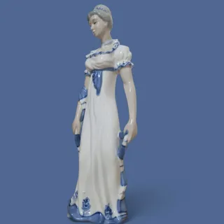 Figura de porcelana mujer vestida. 17,30 EUROS