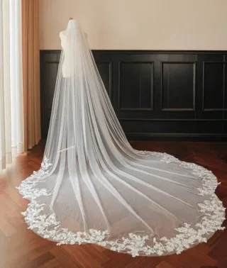 Velos de Novia Blanco Ivory/Marfil/Beige 3 metros 
