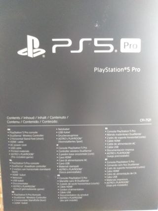 Consola Sony PS5 Pro 2TB CFI-7121