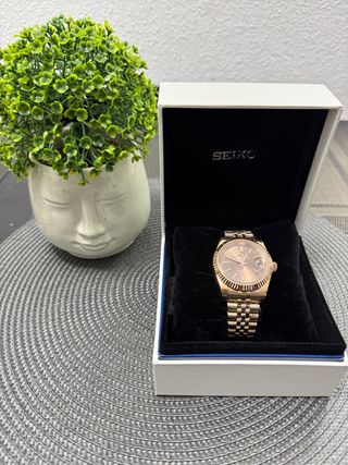 Seiko DayJust Chocolate y Oro Rosa 39 mm