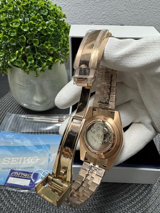 Seiko DayJust Chocolate y Oro Rosa 39 mm