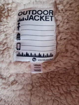 Parka niño marrón talla 14 años


