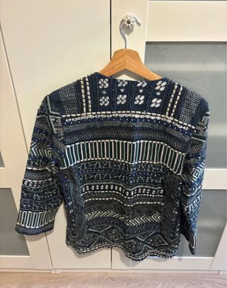 Sobrecamisa Zara abalorios