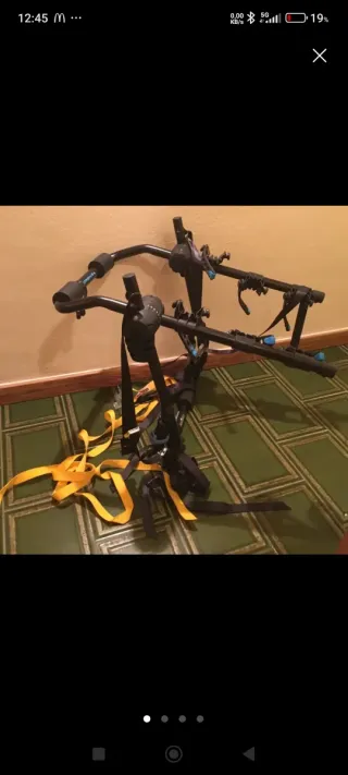 Portabicicletas para coche con placa v20