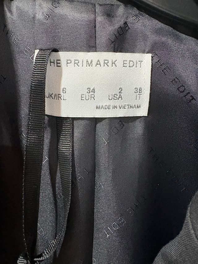 Blazer negro doble botonadura