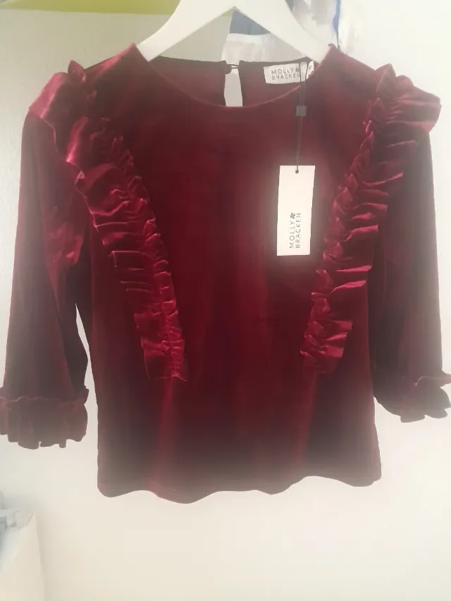 Blusa terciopelo mujer Molly Bracken Talla S