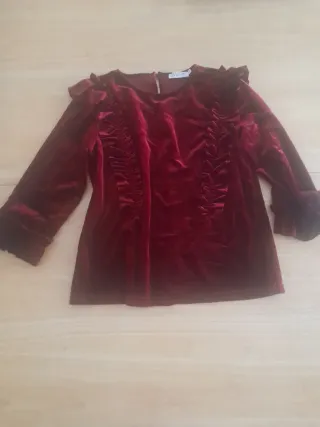 Blusa terciopelo mujer Molly Bracken Talla S