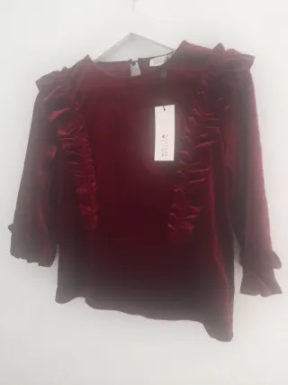 Blusa terciopelo mujer Molly Bracken Talla S