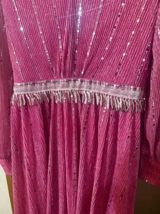 Vestido SHEIN rosa lentejuelas