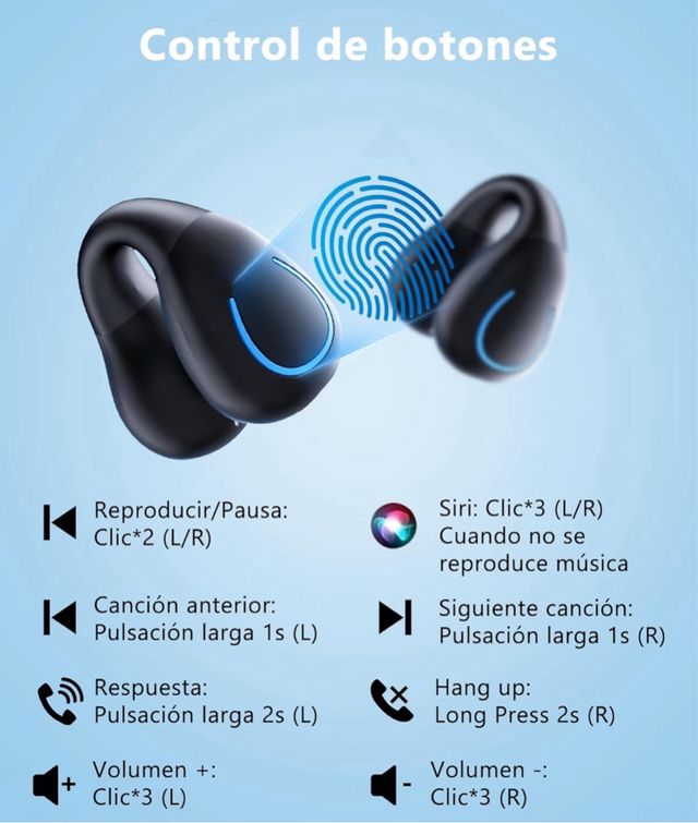 Auriculares Inalámbricos Negros y Grises