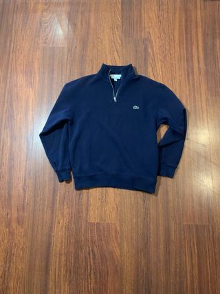 Sudadera Lacoste cuello alto azul marino