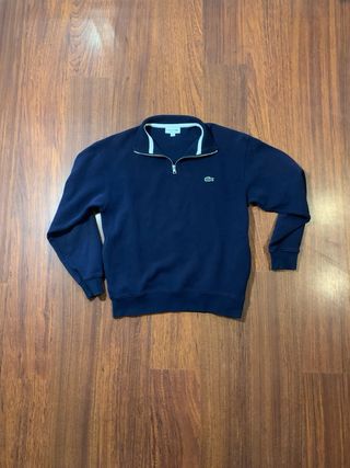 Sudadera Lacoste cuello alto azul marino