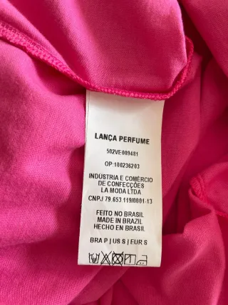 Vestido Lança Perfume Rosa Talla S Nuevo con etiqu