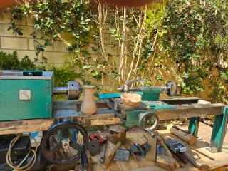 Torno para madera y metal