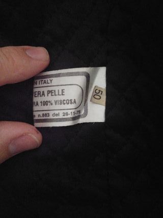 Trench vintage uomo vera pelle nera made in Italy