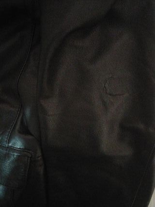 Trench vintage uomo vera pelle nera made in Italy