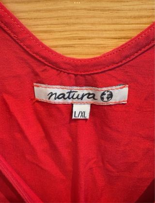 Vestido rojo Natura Talla L/XL
