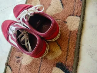 Scarpe Vans Unisex bordeaux personalizzate