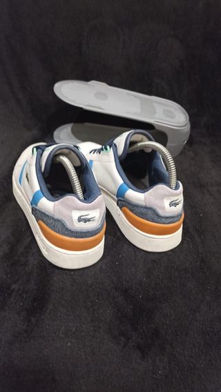 Lacoste T-Clip Blancas y Azules, Talla 39