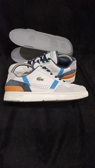 Lacoste T-Clip Blancas y Azules, Talla 39