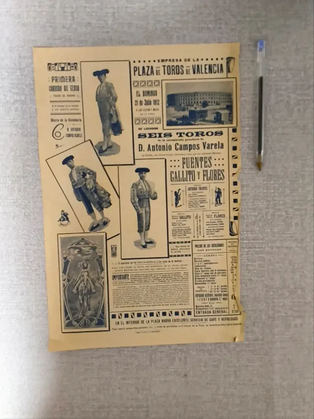 lote 9 carteles taurinos