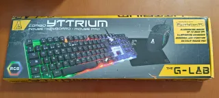 Combo Teclado Ratón Alfombrilla RGB G-Lab