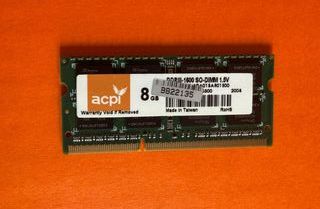 Módulo RAM DDR3 8GB SO-DIMM 1600 MHz