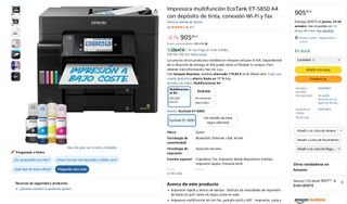 Impresora Epson EcoTank ET-5850 WIFI NUEVO