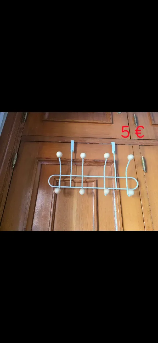Colgador de puerta con 6 ganchos