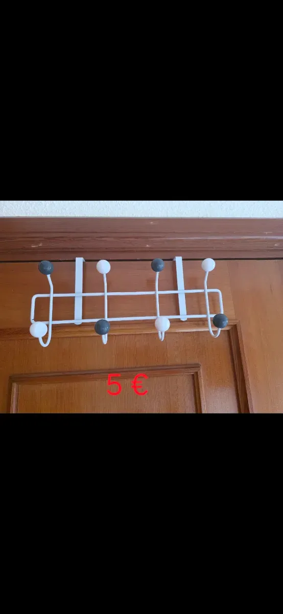 Colgador de puerta con 6 ganchos