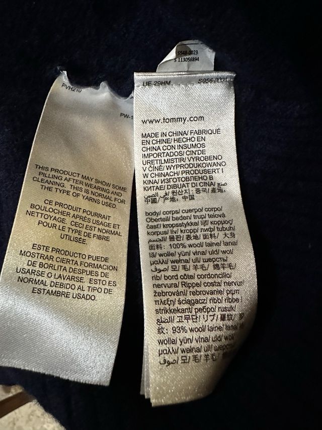 Jersey Tommy Hilfiger Azul Marino Half Zip