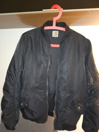 Chaqueta Bomber Carhartt Negra Hombre