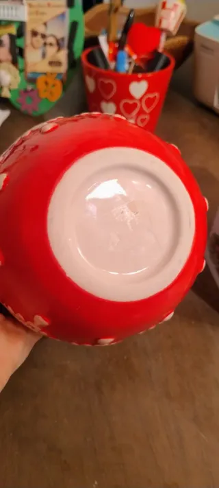 Mela porta biscotti rossa decorata