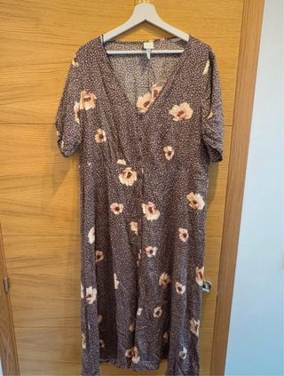 Vestido floral H&M talla 46