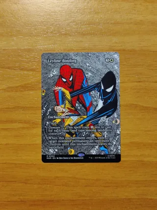 Leyline Binding, Full Art Marvel's Spiderman Mtg