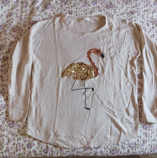 Jersey X.CODE Flamenco Lentejuelas Beige Talla Úni