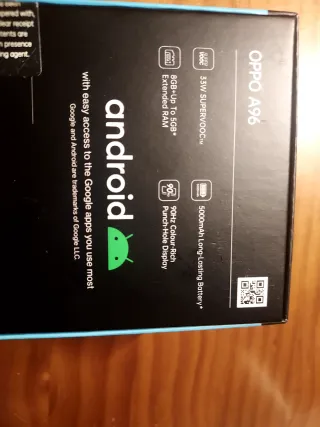 Telefono cellulare Oppo A96 da 128 GB
