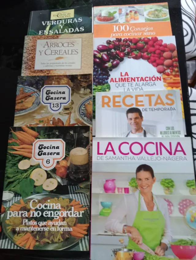 Lote de Libros de Cocina, Nutrición y Plantas