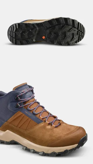 Botas senderismo Quechua azul y marrón